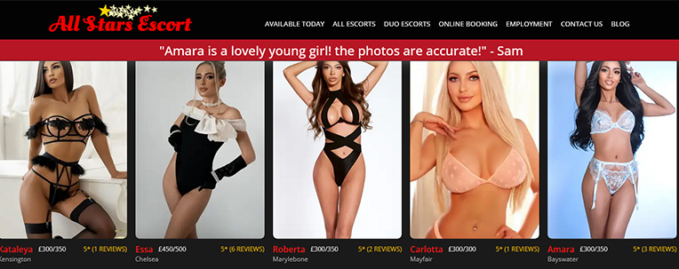 All Stars Escorts London